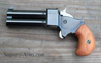 Pistolet czarnoprochowy Derringer 9mm , spust,kurek chrom
