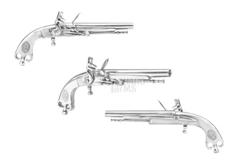 Szkocki pistolet skałkowy RHR .52