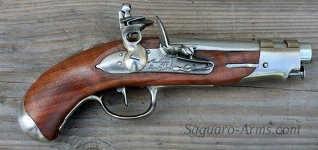 Pistolet czarnoprochowy AN IX de Gendarmerie kal.15,20mm  w skrzyni  drewnianej