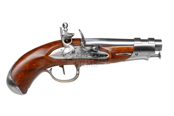 Pistolet czarnoprochowy AN IX de Gendarmerie kal.15,20mm  w skrzyni  drewnianej