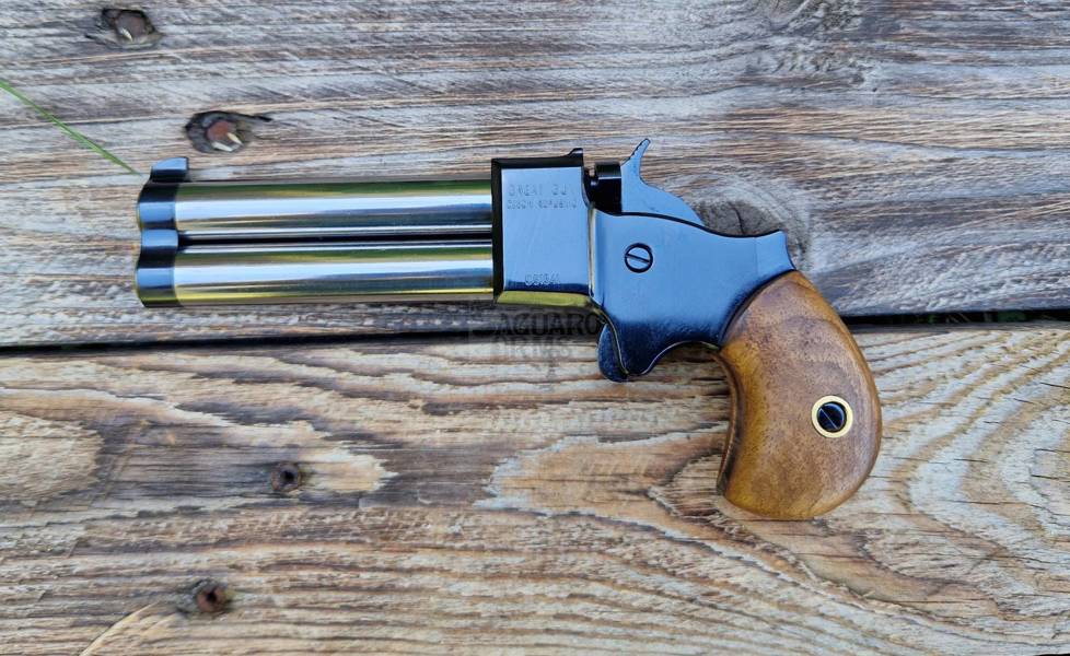 Pistolet czarnoprochowy Derringer 9mm 3" lufy INOX