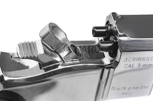 Pistolet czarnoprochowy Derringer 9mm 5" chrom